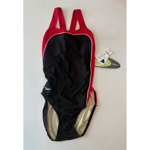 NWT Women's Red and Black Speedo Size 10/36